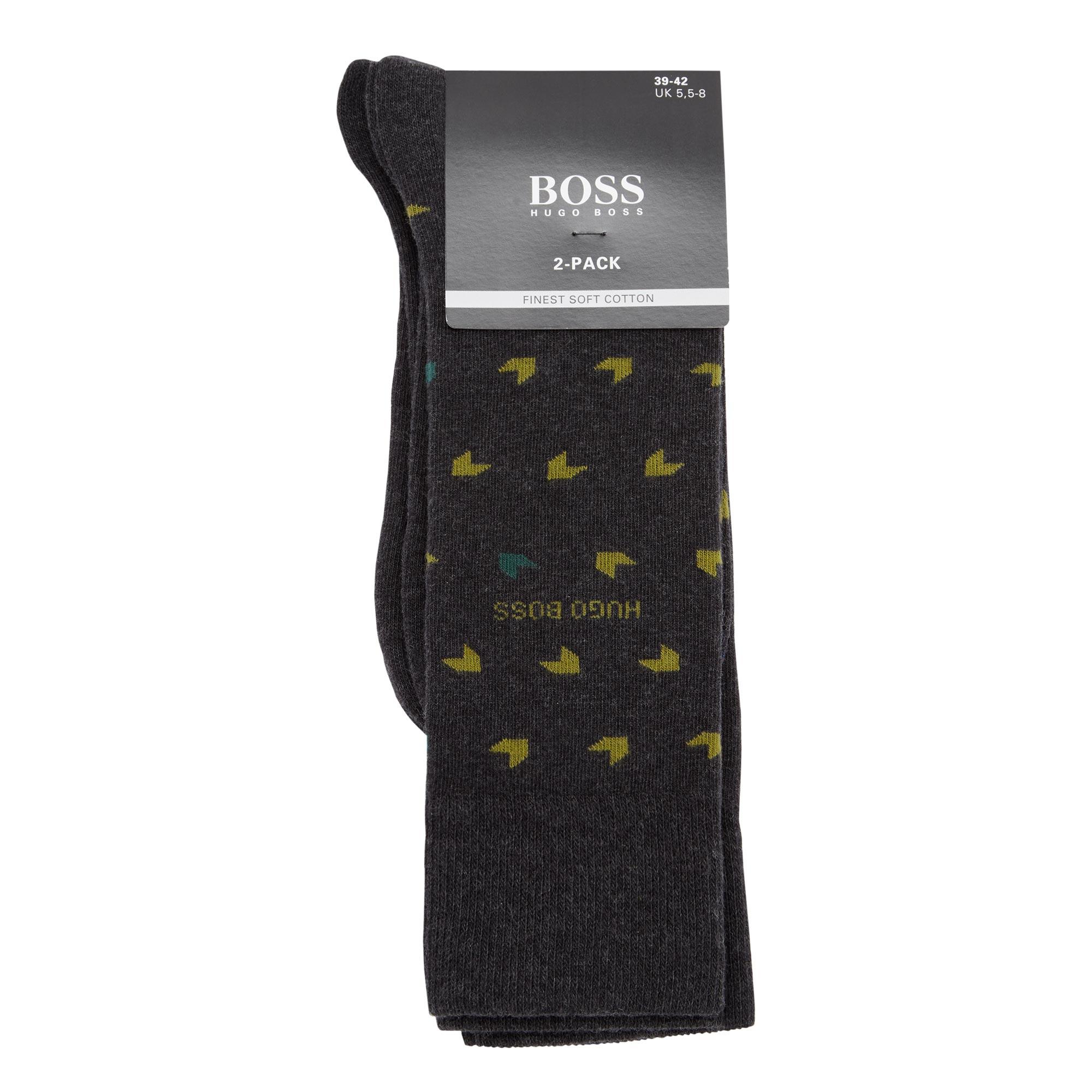 Two Pack Abstract Print Socks